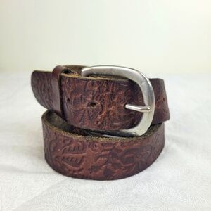 American Eagle Outfitters Genuine Leather Studs and Stitching Belt AE Leopard Print Studded Western Belt | American Eagle main image 4
